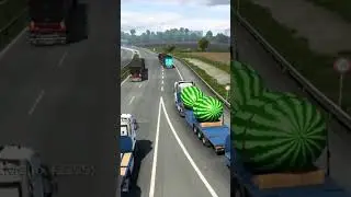 Вот это АРБУЗЫ и АНАНАС!!! | TruckersMP | Euro Truck Simulator 2