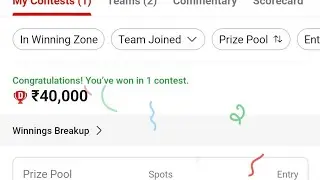 T10 live Winning proof, Dream11 Live Winning Proof, How to win in #dream11  #shorts