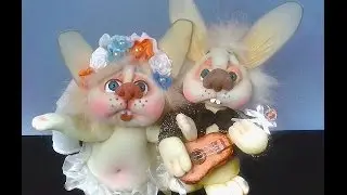 Зайчонок  в чулочной технике. Часть 1