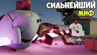 Битва БЕЛОГО ШУМА против КАННИБАЛА в чикен ган / анимация chicken gun