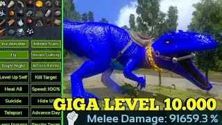 Ark mobile God Console & Ascendant Creature |TAMING GIGANOTOSAURUS LEVEL 10,000