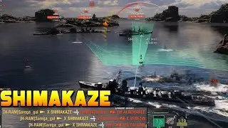 Shimakaze destroyed 3 cruisers in 5 seconds