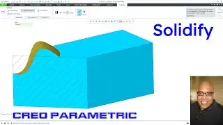 Creo Parametric - Surface Modeling | Solidify Command