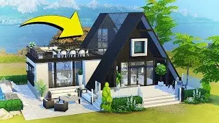 HOW TO: A-FRAME ROOF/HOUSE | The Sims 4 | Tutorial