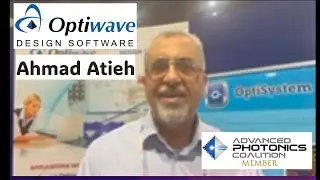 Ahmad Atieh of Optiwave discusses their OptiSpice and OptiSystem Software at OFC 2024