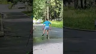 на тренировку только с улыбкой 😺 #лыжероллеры #sports #спорт #зож