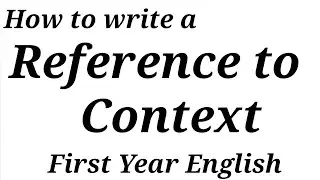 How to write 