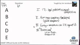 GMAT Verbal Official Guide Sample Lesson 1 (1/4)