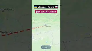 Ukraine to Russia flight ✈️ route explore live #flight #route #explore #aviation #excelbytesized