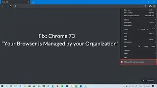 Chrome “Your Browser is Managed by your Organization” – Fixed