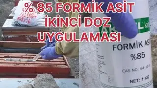 Varroa için Formik asit 10 ml ikinci doz uygulaması #arıcılık