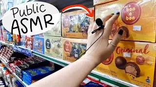 13 Minutes of PUBLIC ASMR at the store WITH MIC