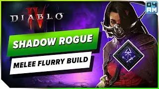 Diablo 4 Melee Shadow Rogue Build: Explosive Flurry Burst & AoE Damage