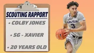 Colby Jones Scouting Report | SG - 6'6" 207 (Xavier, 20 years old)
