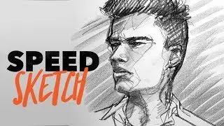 Sketching a face with pencil - QUICK SKETCH TECHNIQUE