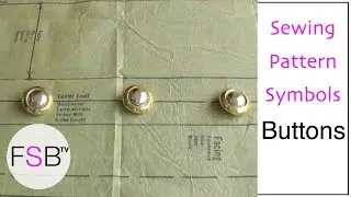 Sewing Pattern Symbols: Buttons