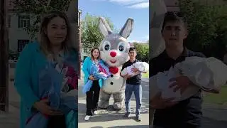 Поздравляем вас с рождением сына. Встреча из роддома.