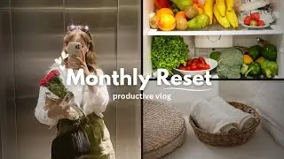 Monthly Reset | Productive day cleaning the flat ahead of a busy month ✨