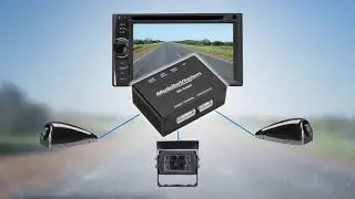 MobileVision MA-CAM3 | 12V 3-Input Video Right - Left - Rear Camera Switcher