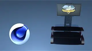 Cinema 4D | Modeling a TV Stand and TV . 3D animation