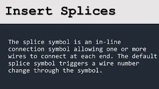 Insert Splices: AutoCAD Electrical - HINDI