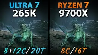 Intel Ultra 7 265K vs AMD Ryzen 7 9700X // Test in 10 Games