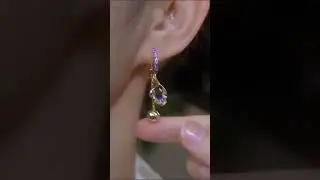 Her Lab Jewelry To Ginkgo biloba zircon earrings😍#jewellery #earrings #jewellerydesign