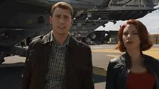 Cap meets Natasha and Bruce for the first time.