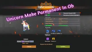 How To Make Unicorn Easily Way | Unicorn Make Parmanent In Ob Last Island Rules Survival