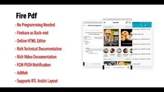 Fire Pdf | Android Pdf EBook App Source Code with Firebase Back-end
