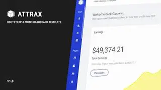 Attrax - Bootstrap 4 Admin Dashboard Template | Themeforest Website Templates and Themes
