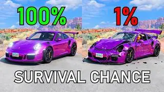 Realistic Survival Chance Crash Testing Ep.201 | BeamNG.drive