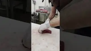 Cutting deer flat iron steaks 🔪🦌 #shorts #deer #venison #flatirons