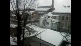 Квітень.  Сніг у Львові