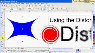 Using the distort tool in CorelDraw