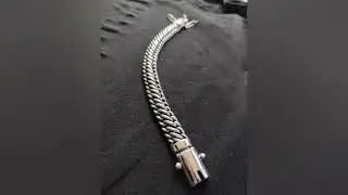 серебряный браслет восьмёрка