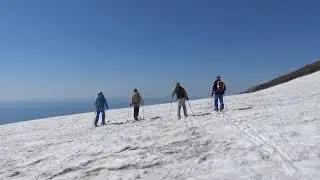 190504鳥海山 テレマーク