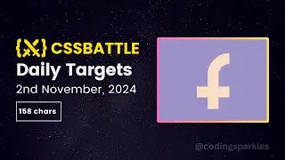 CSS Battle Daily Targets Solution | November 2, 2024 | #html #css #cssbattle