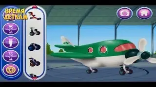 Developing cartoon. Tour of the airport. Weekdays airport. Cartoon about planes