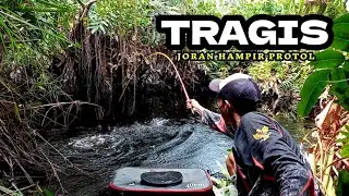 Mancing di spot angker pedalaman bikin joran pemancing hampir protol di seret ikan