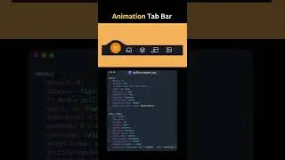 Animated Tab Bar UI | CSS Interactive Menu 