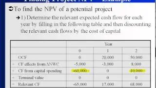 07 015 01 relevant cash flows   finding project NPV