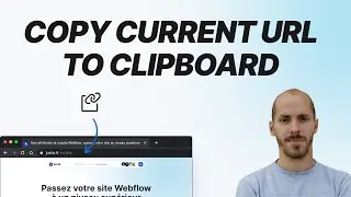 Copier l'URL dans le presse papier sur Webflow - Copy to clipboard Current URL Webflow