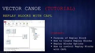 Vector CANoe - Replay Block via CAPL Coding