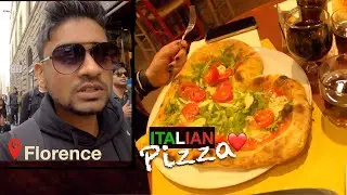 Trying Italian Pizza | Florence Walking Tour | Hindi Vlog | Indian In ITALY