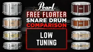 Pearl Free Floating Snare Drums • Low Tunings