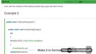 Java try catch(1)