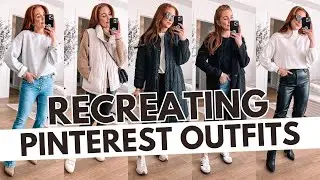 RECREATING PINTEREST OUTFITS! Let's SHOP MY CLOSET! *Outfit Inspo*