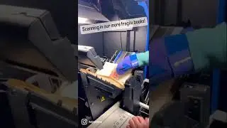 Scanning rare, fragile books with our Kirtas scanner 📚