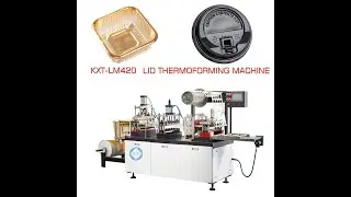 Plastic Fruits Fast Food Packages Box Coffee Cup Lid Cover Container Thermoforming Making Machine